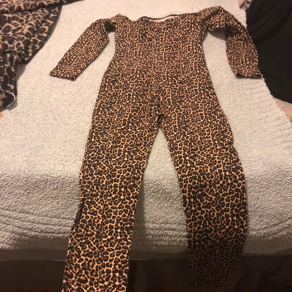 American Apparel Long-sleeved Cheetah Bodysuit